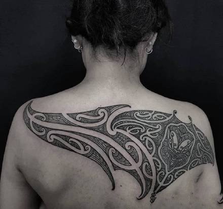 玛雅图腾纹身图案，复古好看的黑白个性玛雅图腾纹身图片