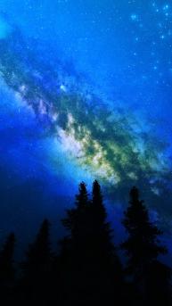 神奇的天文风景，漫天的星河唯美手机壁纸