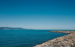 希腊旅游胜地圣托里尼岛唯美风光壁纸图片