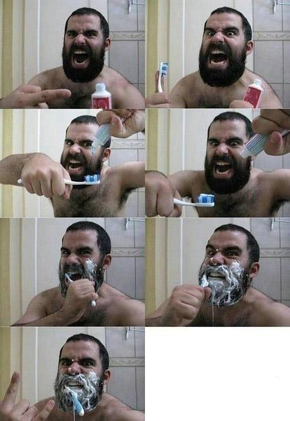 你能每天早晨都这样霸气的刷牙吗？