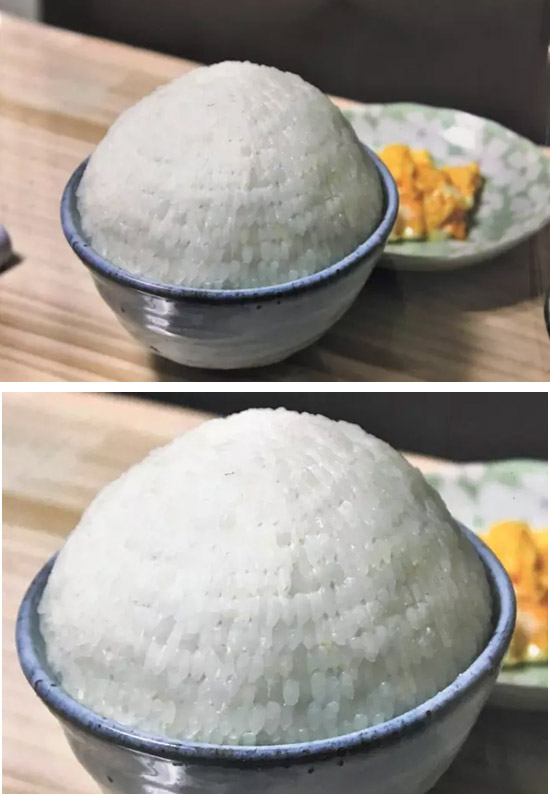 一大碗，白米饭