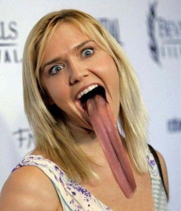 女人长舌头