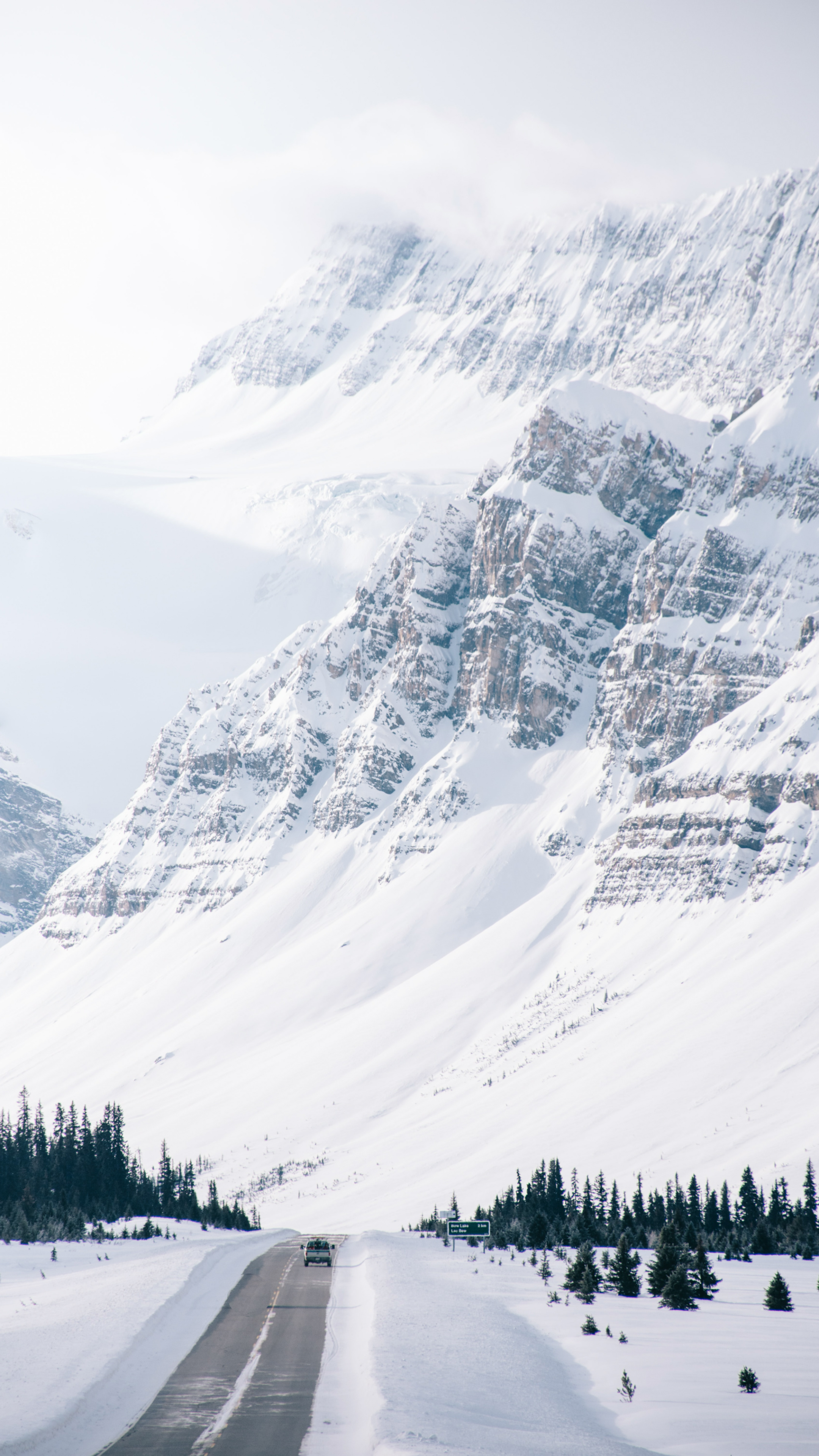 大气白雪皑皑的雪山风景精品手机壁纸合集推荐