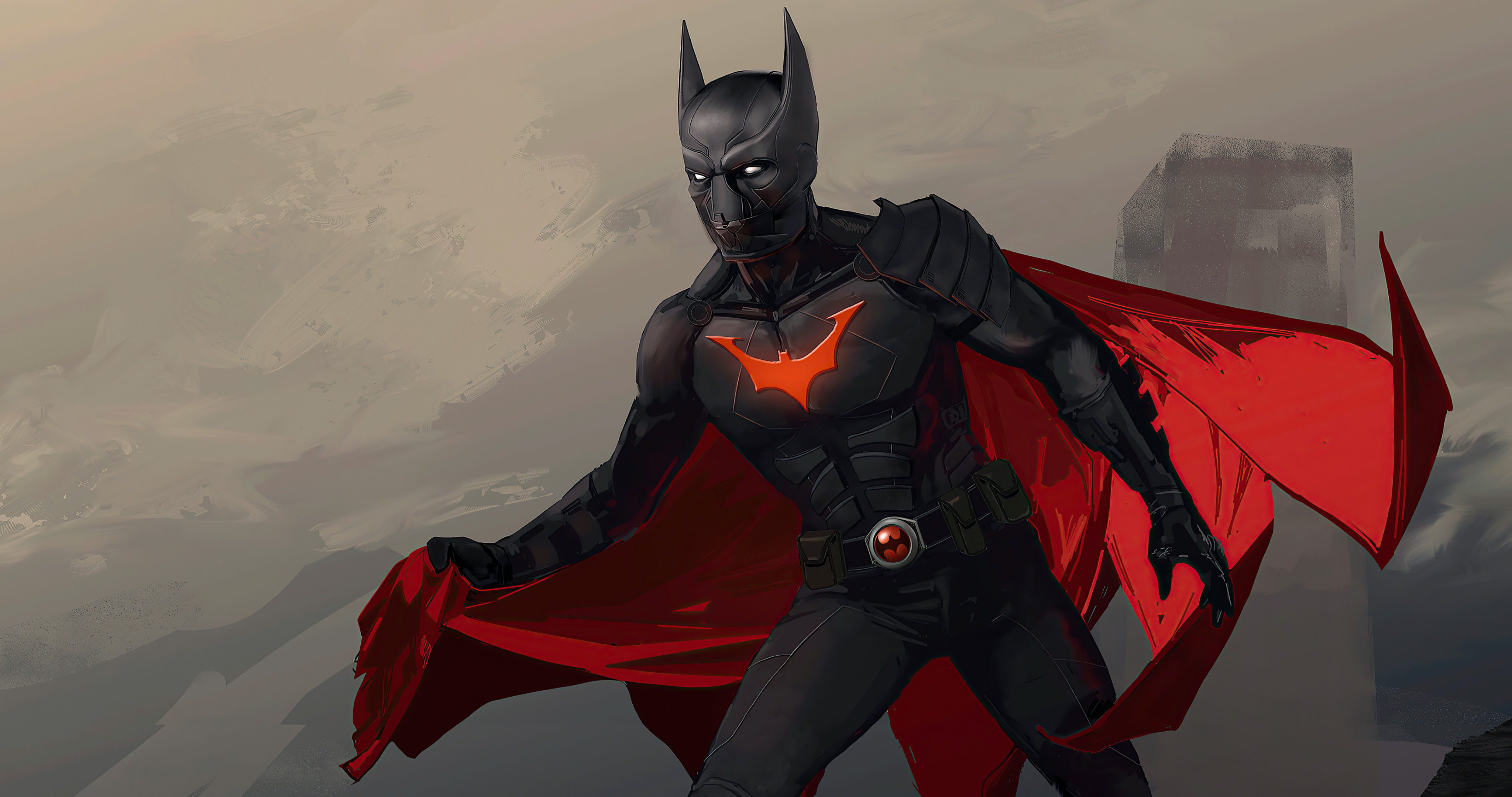 DC超英“蝙蝠侠”创意漫画插画桌面壁纸