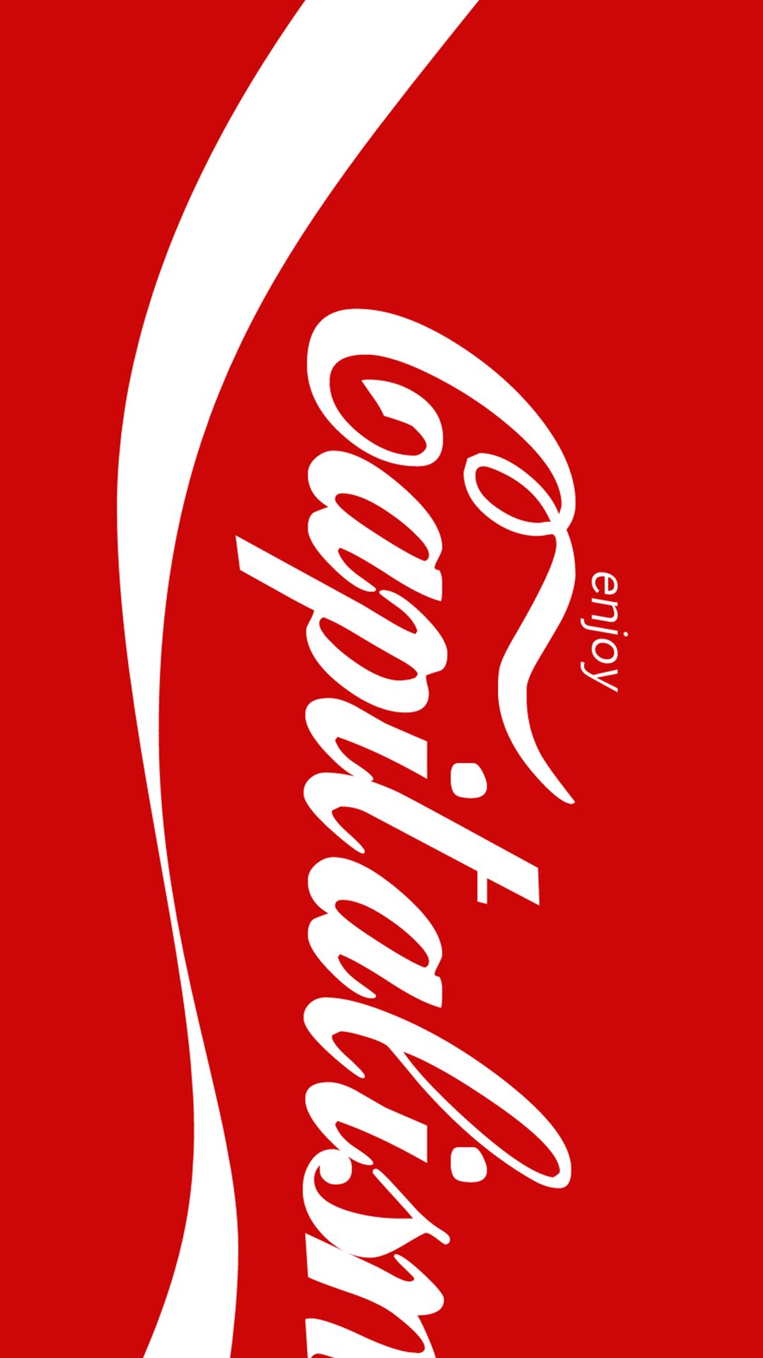 可乐你爱喝吗？可口可乐品牌LOGO设计手机壁纸