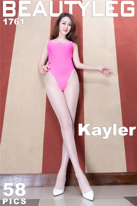 美女Kaylar白丝<span style='color:red;'>高跟鞋</span>写真图片