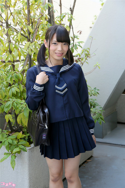 ほしのまい日本美女制服户外写真图片第1张图片