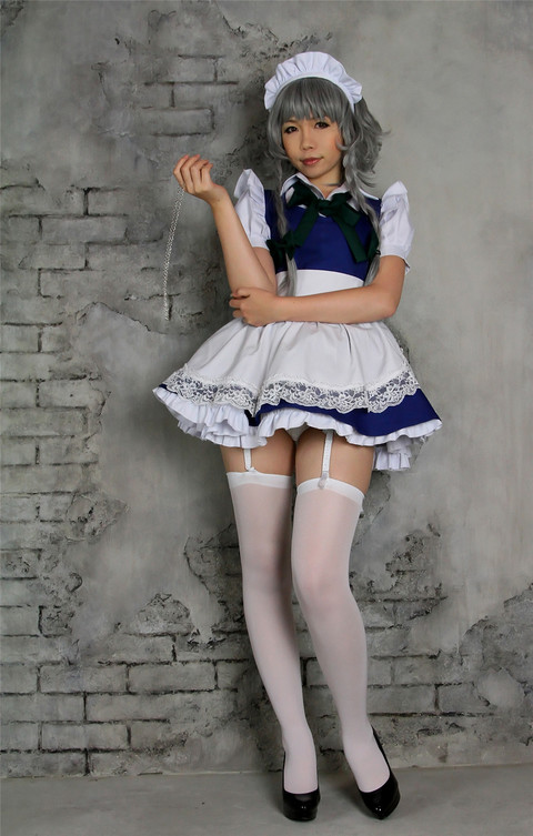 日本性感美臀女仆cosplay丝袜诱惑第1张图片