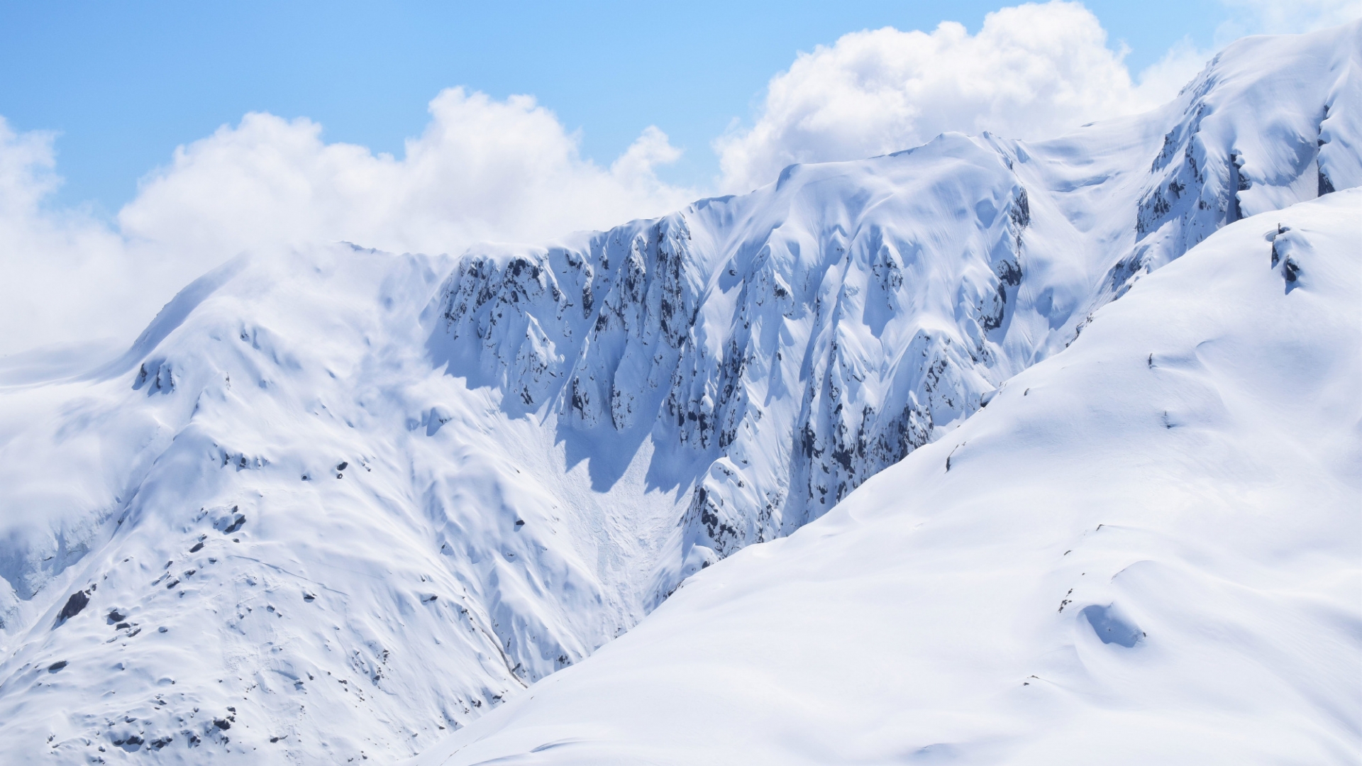 壮观雪山风景自然风光优美风景高清桌面壁纸