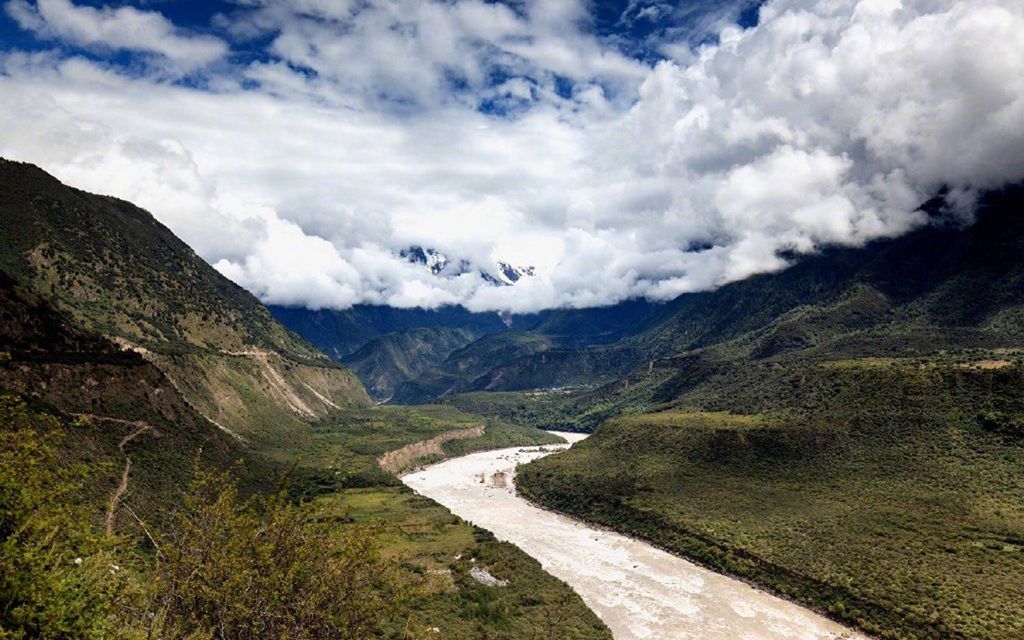 雅鲁藏布，江，大河，峡谷等唯美自然风光景色图片