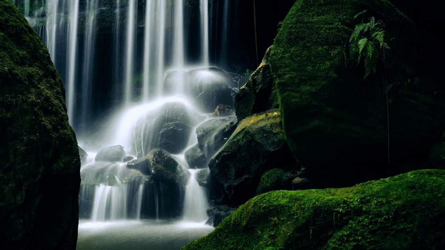 瀑布图片，令人心旷神怡的唯美大自然天然瀑布风景美图