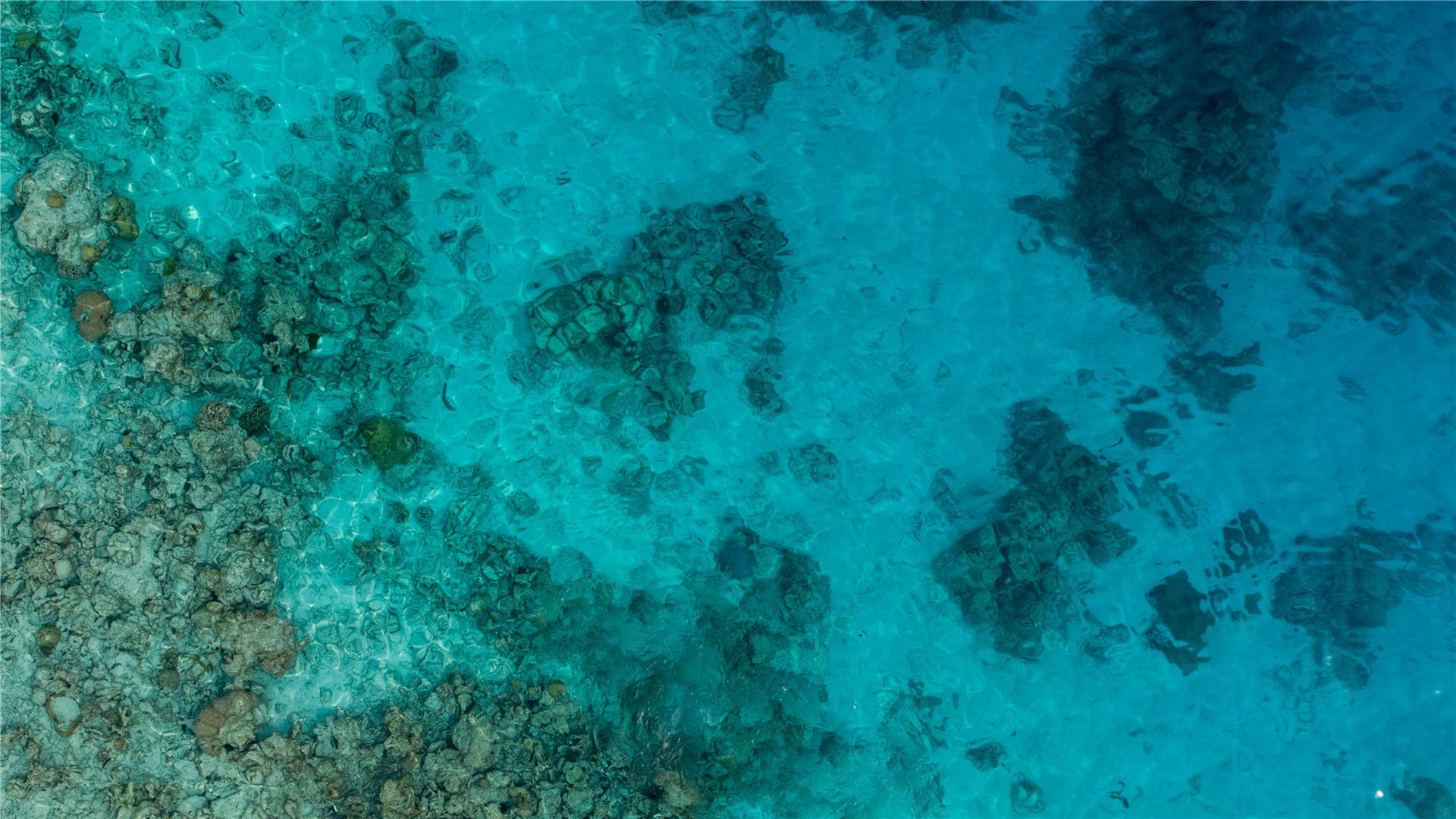 碧波荡漾，蓝天大海，太漂亮了，马尔代夫群岛超美景色风光图片