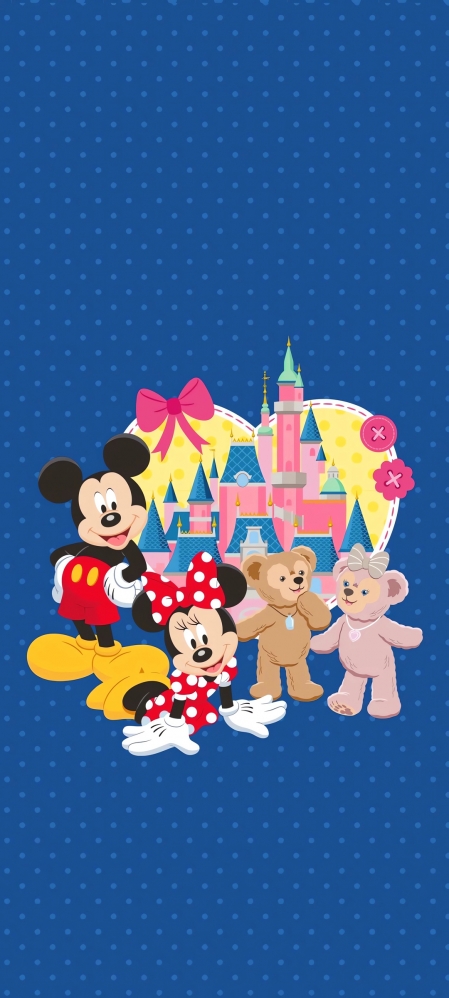 迪士尼米老鼠和米妮和小熊手机壁纸