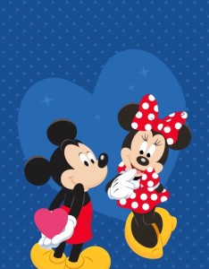 迪士尼米老鼠和米妮情侣手机壁纸