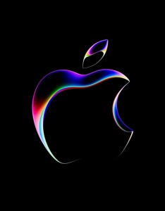 黑色背景 创意苹果logo 手机壁纸