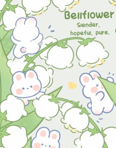 小清新 绿色 可爱兔子 鲜花 小仙女专用高清手机壁纸